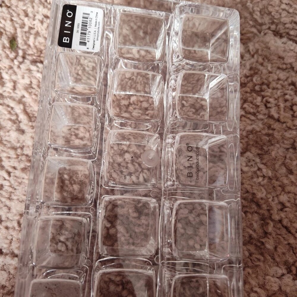 BINO - Acrylic Clear 16 Compartment Lipstick Holder Makeup Cosmetic Organizer